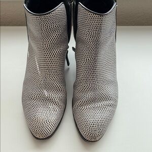 Black and White Ankle Boots